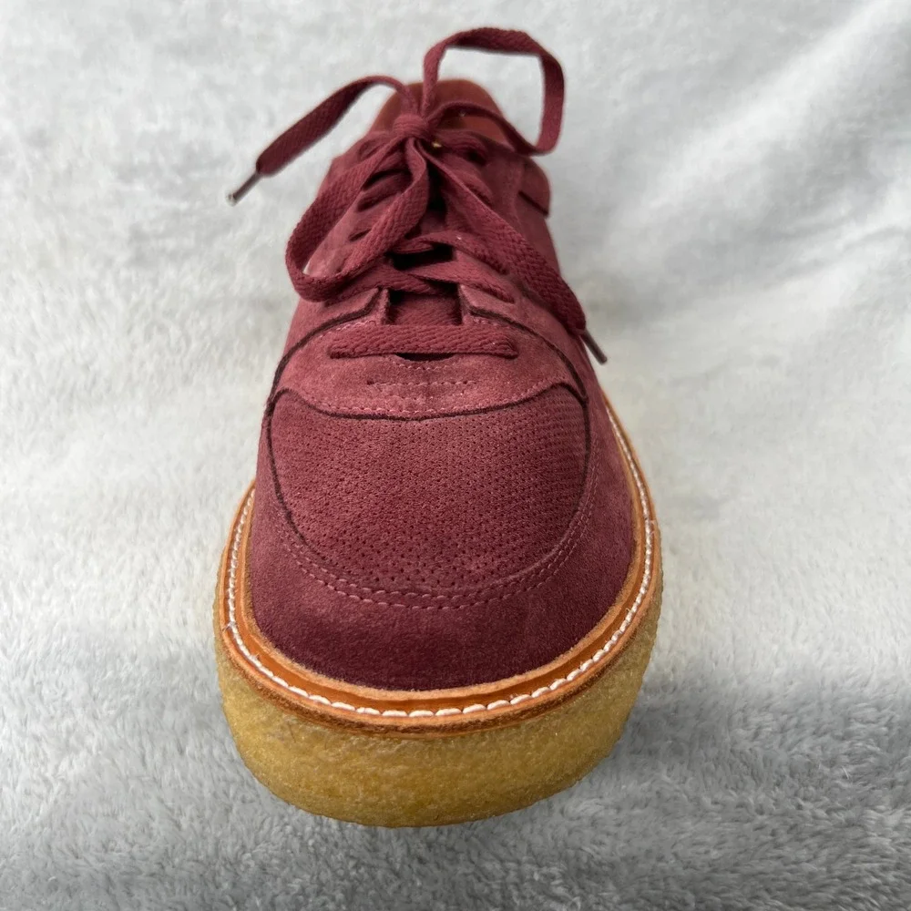 Clarks x Kith Sandford Oxblood Low Suede Sneakers 10.5 Burgundy Mens Crepe‎ Sole